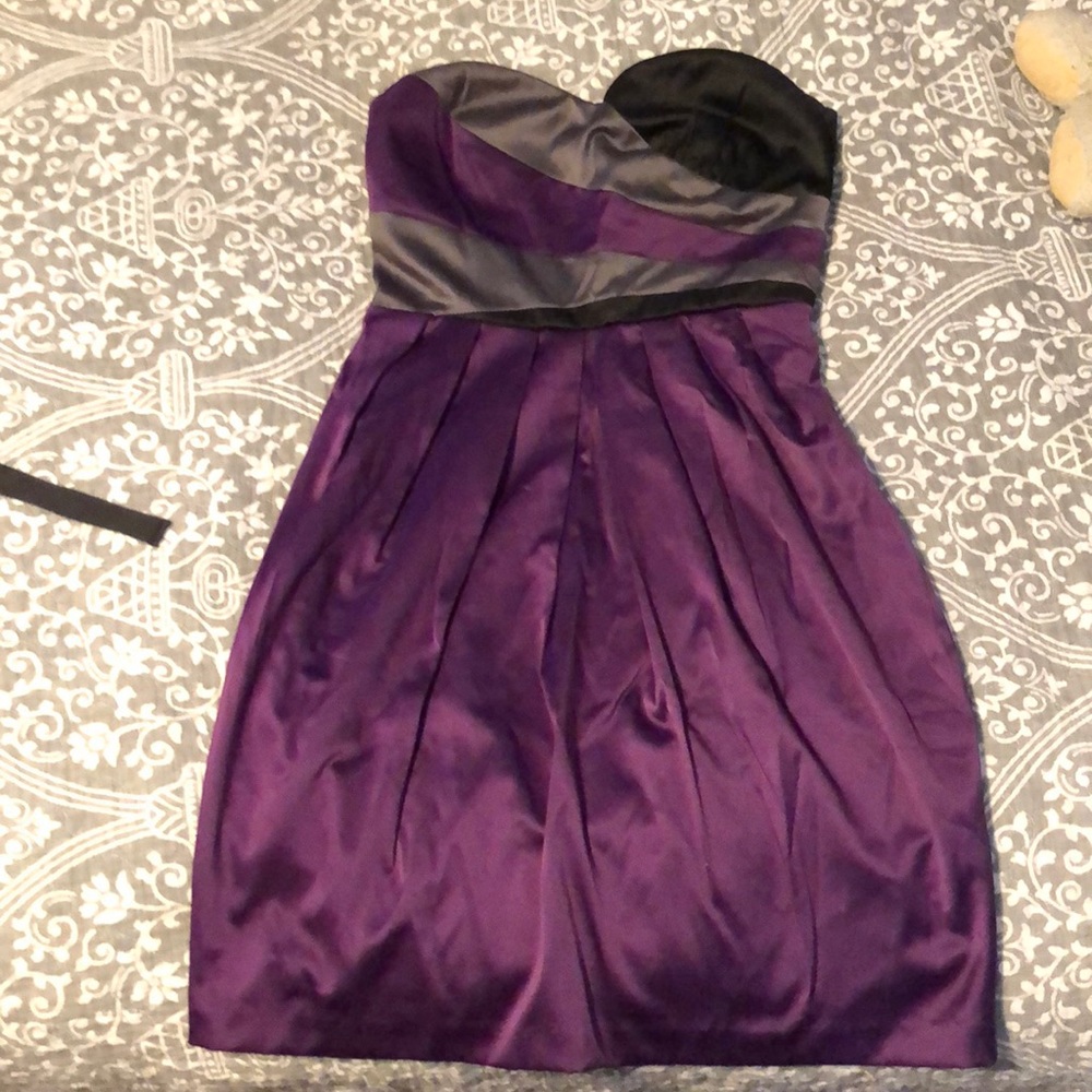 Purple, Black, Silver Dress